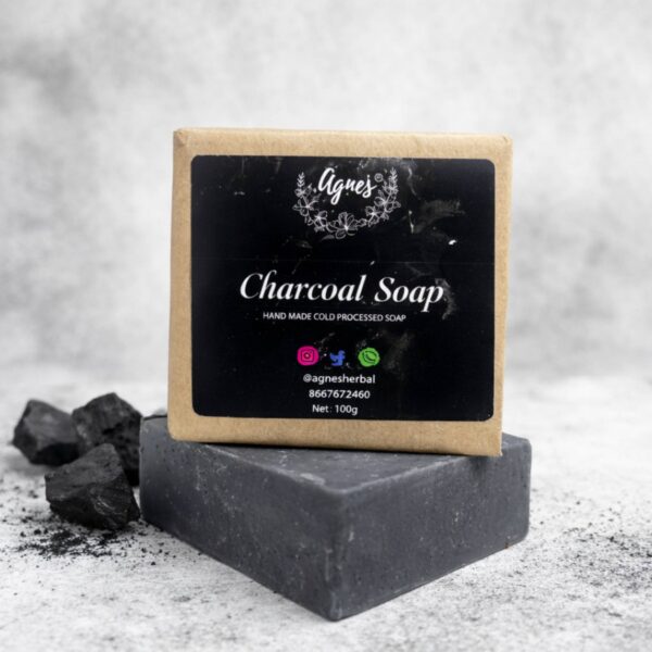 Agnes Activated charcoal soap pack of 4 for oily skin