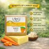 carrot soap for skin brightening & glow