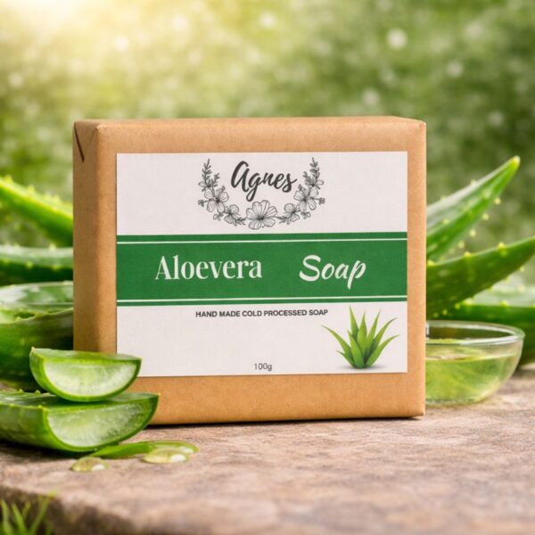 Agnes aloevera soap for dry and sensitive skin - Handmade natural soap
