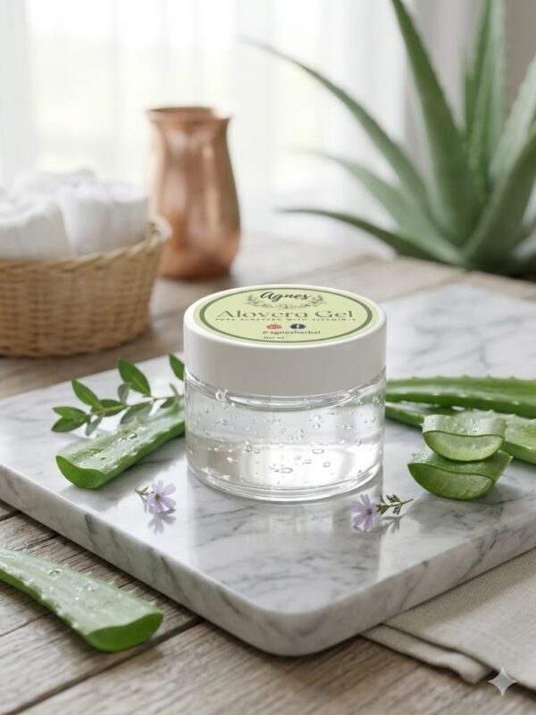aloe vera gel with 90% pure aloe extract + vitamin e