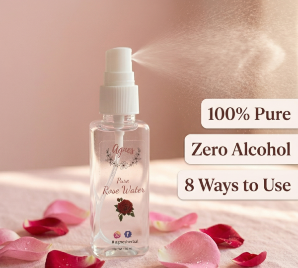 agnes pure rose water — steam distilled