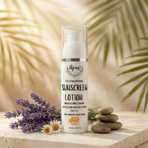 agnes sunscreen lotion spf 50+ – no white cast