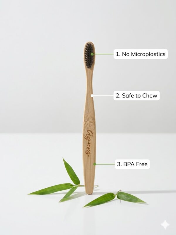 agnes bamboo kids toothbrush